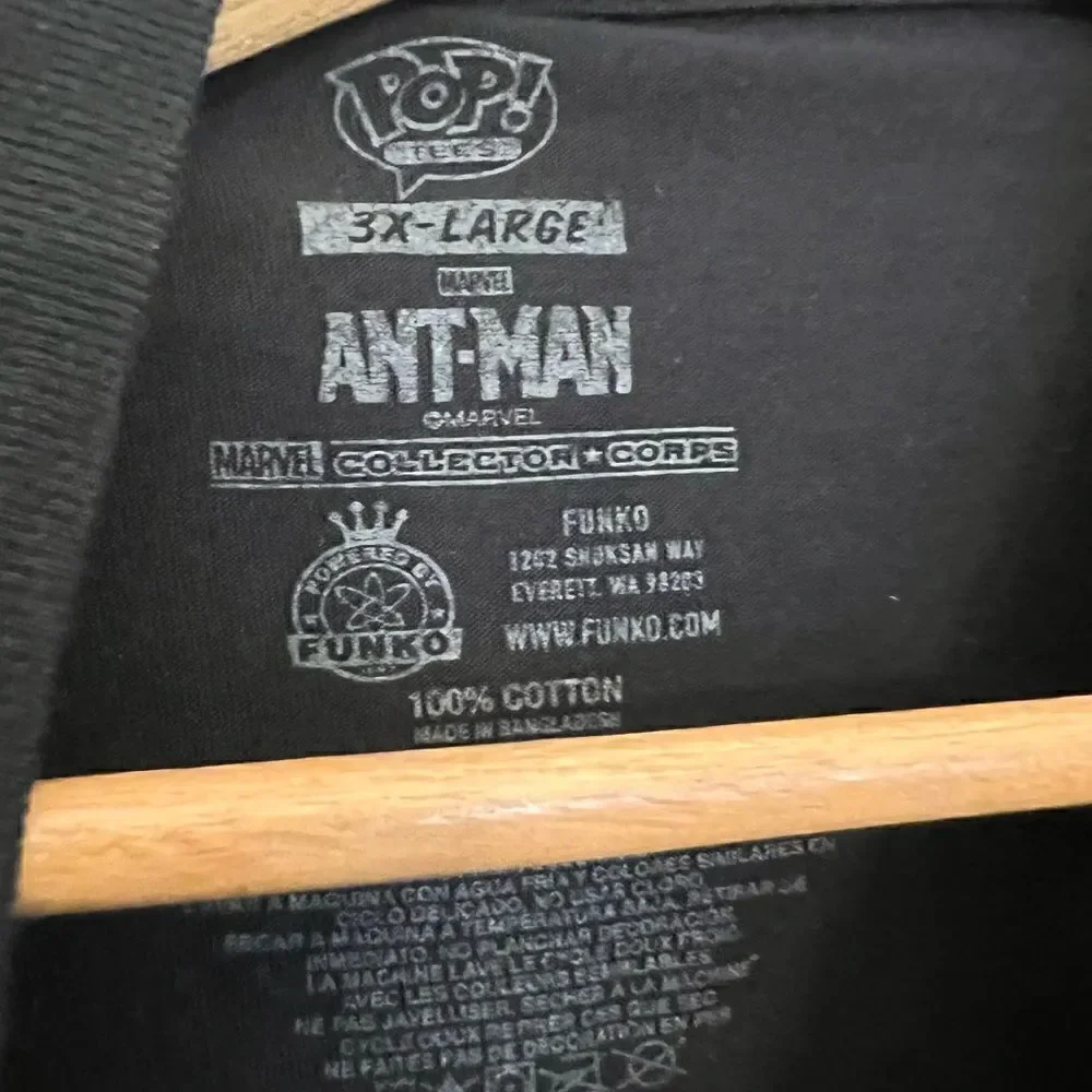 Mien’sMarvel x Funko Pop Tees. Ant Man Actual size T-shirt. Size 3X.